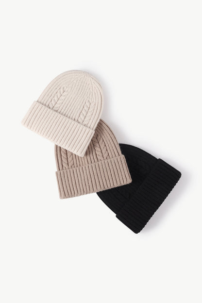 Cable-Knit Cuff Beanie Lalex & Co