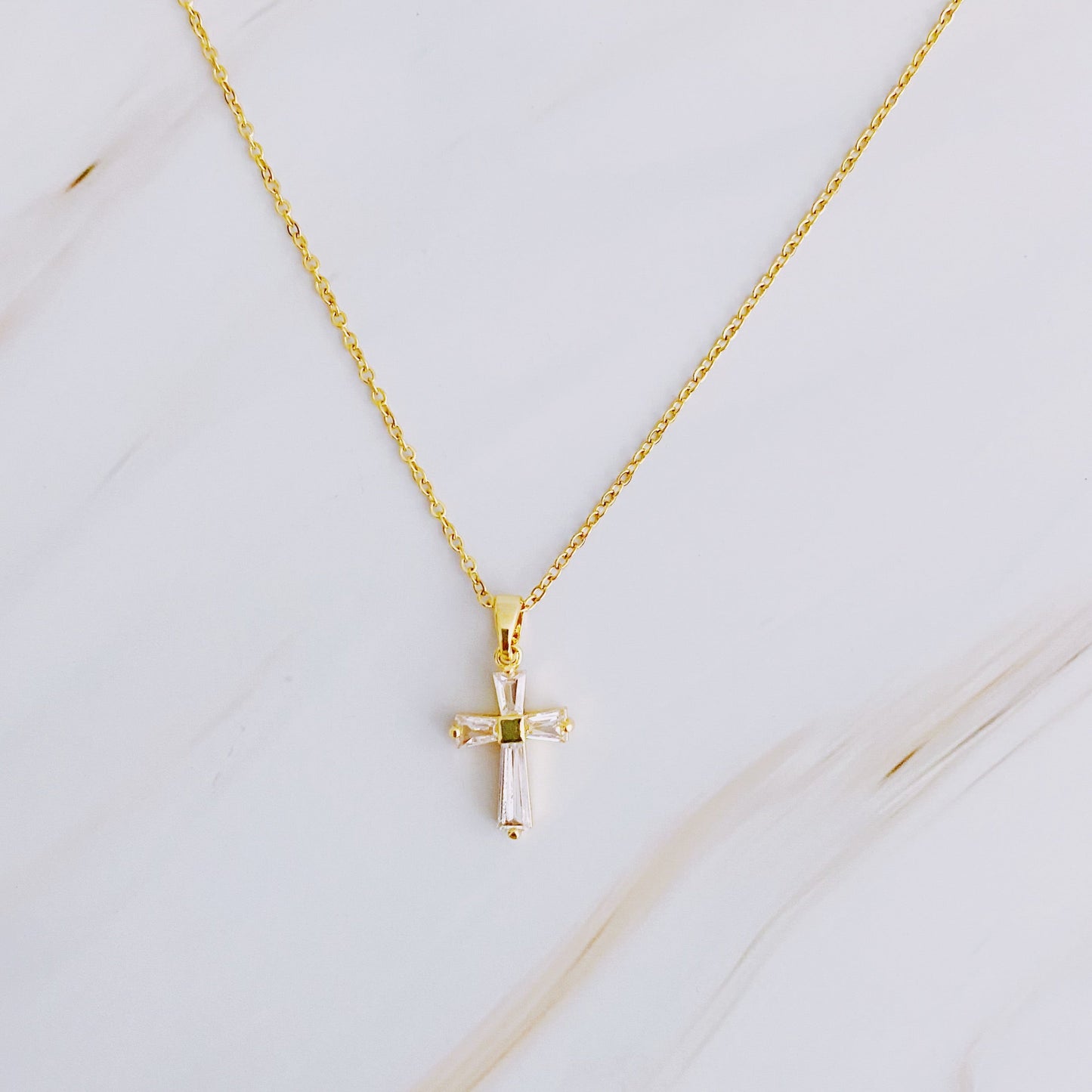 My Dear Crystal Cross Necklace – A Timeless Symbol of Faith and Love - Lalex & Co