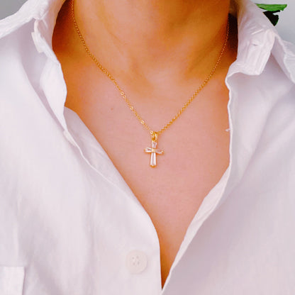My Dear Crystal Cross Necklace – A Timeless Symbol of Faith and Love - Lalex & Co