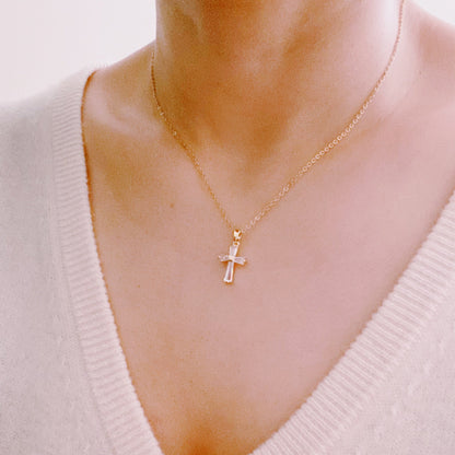 My Dear Crystal Cross Necklace – A Timeless Symbol of Faith and Love - Lalex & Co