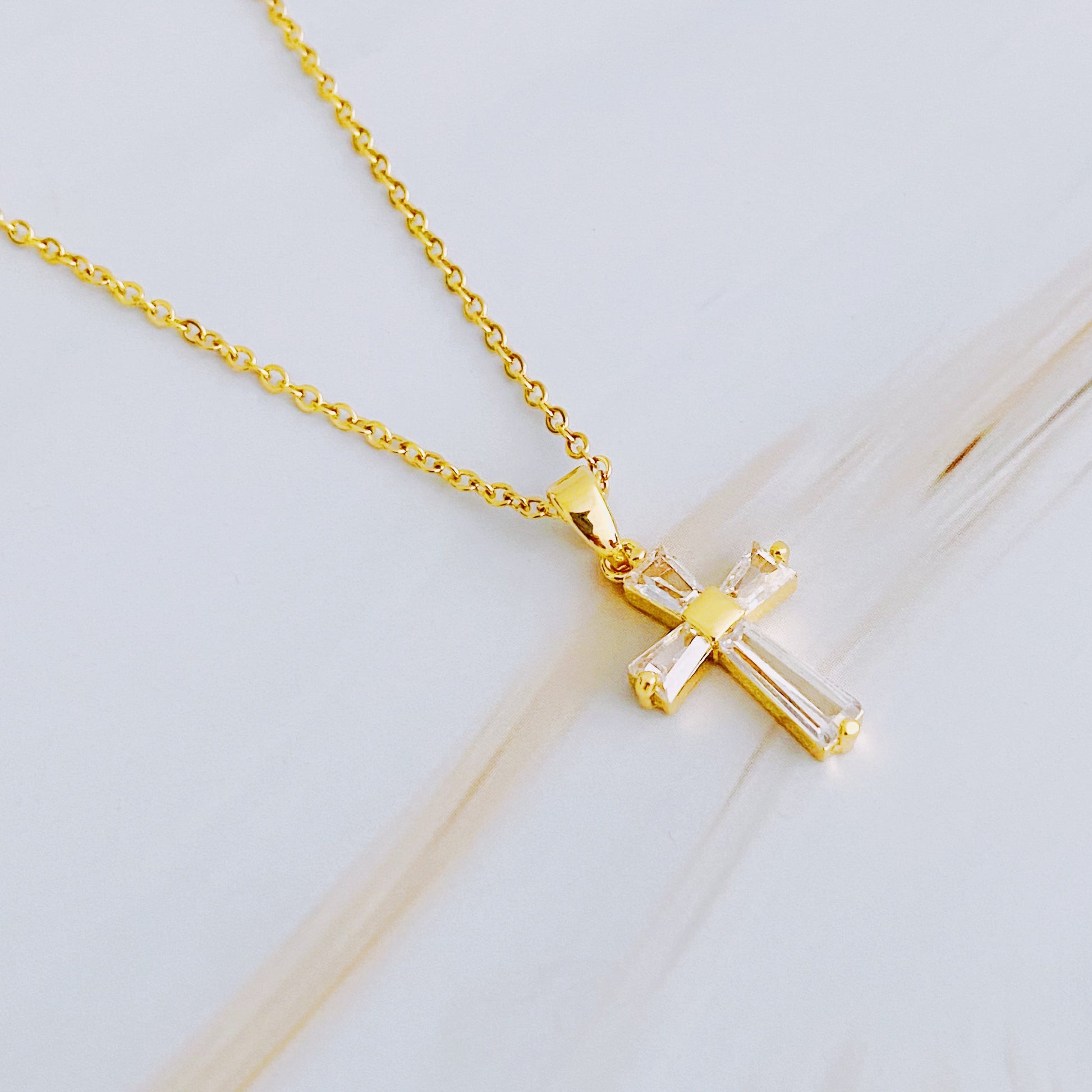 My Dear Crystal Cross Necklace – A Timeless Symbol of Faith and Love - Lalex & Co