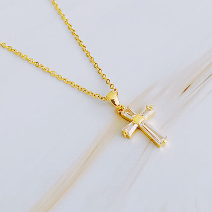 My Dear Crystal Cross Necklace – A Timeless Symbol of Faith and Love - Lalex & Co