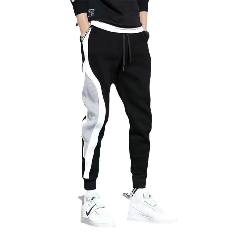 Versatile Men's Patchwork Sports Pants – Casual & Stylish Activewear for Running, Training, and Everyday Comfort